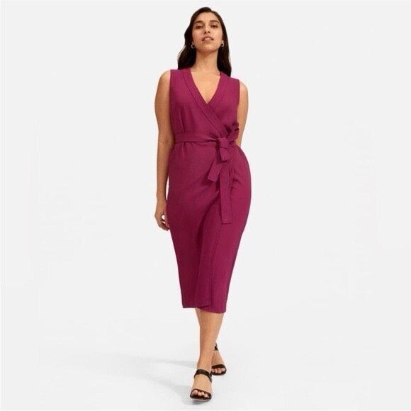 Everlane Dresses & Skirts - Everlane The Japanese GoWeave Sleeveless Wrap Dress in Purple Size 2